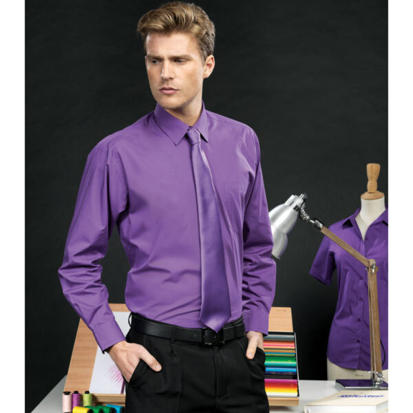 Long Sleeve Poplin Bar & Restaurant Shirt - BAR STAFF & HOTEL UNIFORMS