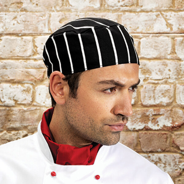 thumbnail image 2 of Premier Chef's Skull Cap (PR653) – Adult Professional Kitchen Headwear, Polyester Twill 2 of 4