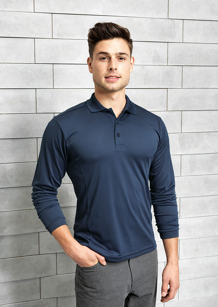 Coolchecker piqué polo - Long sleeve - BAR STAFF & HOTEL UNIFORMS